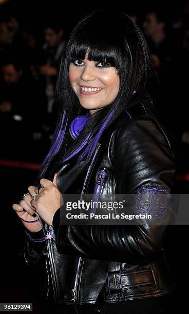 Jena Lee arrives at Palais des Festivals to attend NRJ Music Awards on January 23, 2010 in Cannes, France.
