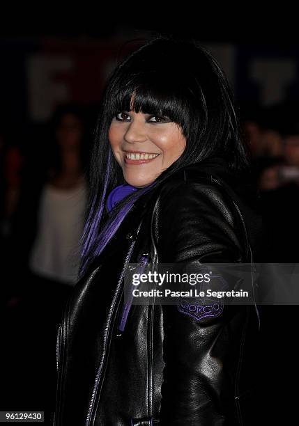 Jena Lee arrives at Palais des Festivals to attend NRJ Music Awards on January 23, 2010 in Cannes, France.