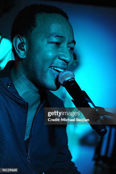 Singer John Legend attends the Onitsuka Tiger Party on January 23, 2010 in Park City, Utah.