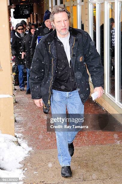 Actor Chris Cooper walks in Park City on January 23, 2010 in Park City, Utah.