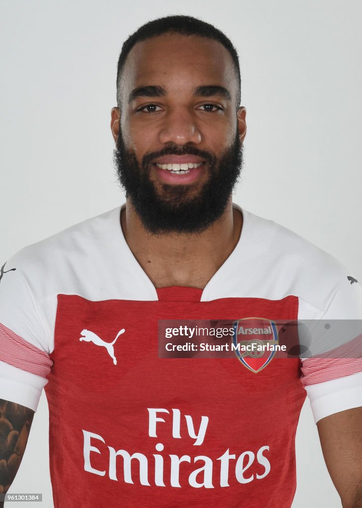 Arsenal players in the New Home Kit for 2018-19 Season