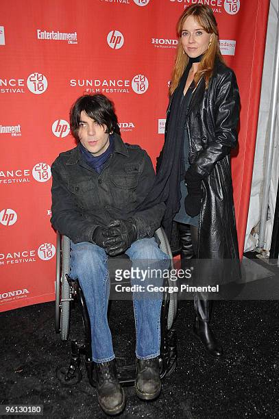Actor Christopher Thornton attends the "Sympathy For Delicious" premiere during the 2010 Sundance Film Festival at Racquet Club on January 23, 2010...