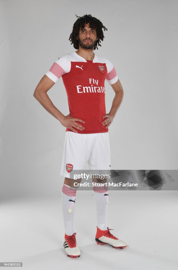 Arsenal players in the New Home Kit for 2018-19 Season