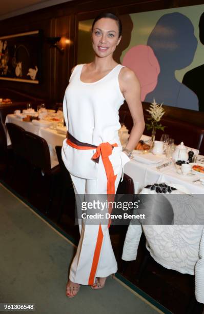 Lilly Becker attends a VIP breakfast hosted by Victoria Beckham to celebrate the launch of the Scott's summer terrace which she designed in...