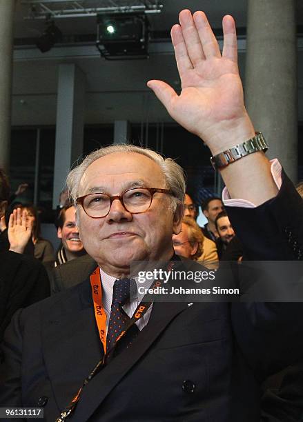 Hubert Burda attends the Digital Life Design conference at HVB Forum on January 24, 2010 in Munich, Germany. DLD brings together global leaders and...