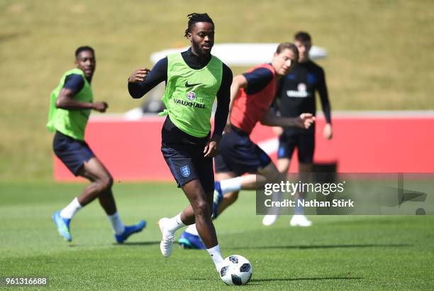 Nathaniel Chalobah of England takes part in a training session at St Georges Park on May 22, 2018 in Burton-upon-Trent, England.