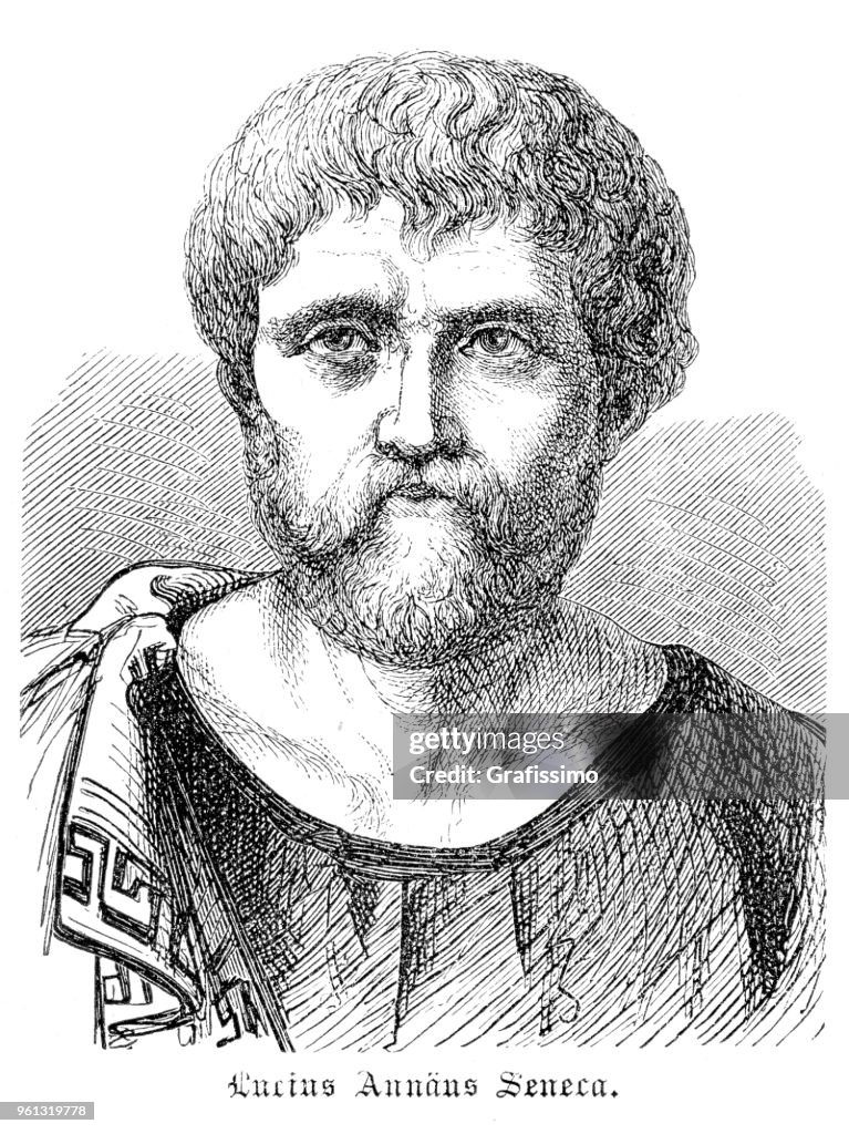 年輕或盧修斯 Annaeus 的羅馬哲學家