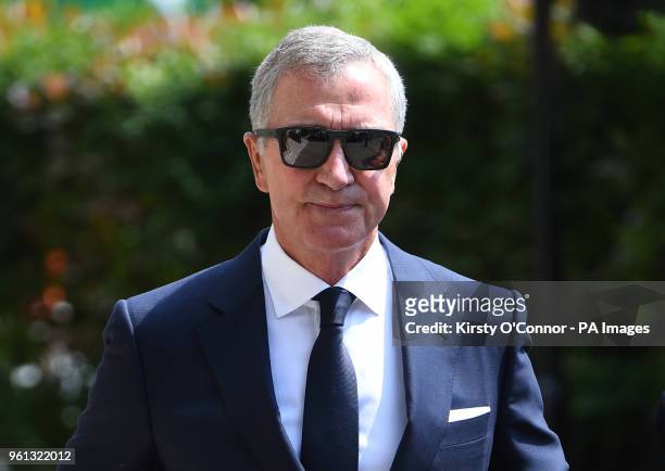 Graeme Souness arrives at Old Church, 1 Marylebone Road in London for the funeral of Supermarket Sweep star Dale Winton.