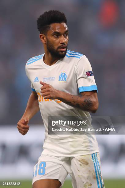 Jordan Amavi of Marseille during the UEFA Europa League Final between Olympique de Marseille and Club Atletico de Madrid at Stade de Lyon on May 16,...