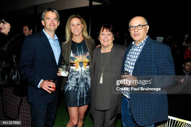 Brian Doubles, Allison Doubles, Margaret Keane and Jerry Ajdarovic attend The Cinema Society With Nissan & FIJI Water Host The After Party For "Solo:...