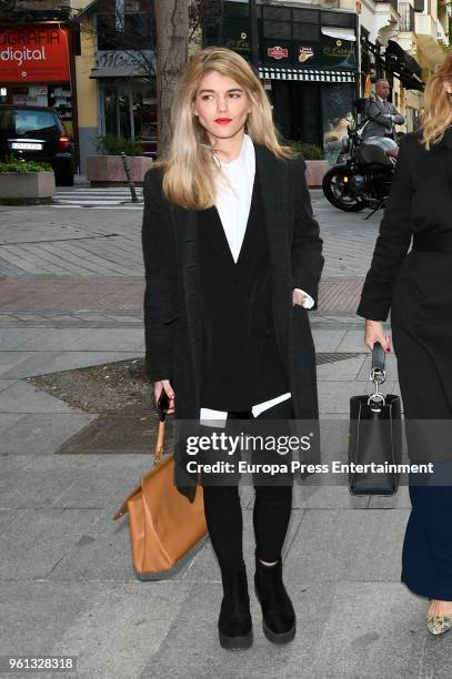 Isabel Ruiz Rato attends the funeral for Ramon Rato and Felicidad Salazar-Simpson at San Francisco de Borja church on April 16, 2018 in Madrid, Spain.