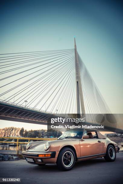 porsche 911 carrera cabrio - cabrio stock pictures, royalty-free photos & images