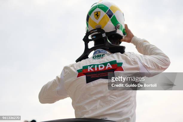 Giancarlo Fisichella is seen at Kaspersky International Driving Academy At Cremona Circuit on May 17, 2018 in Cremona, Italy. Guests invited to the...