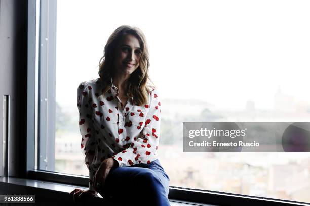 Actress Silvia D'Amico attends a photocall for 'Hotel Gagarin' at Hotel Eden on May 22, 2018 in Rome, Italy.