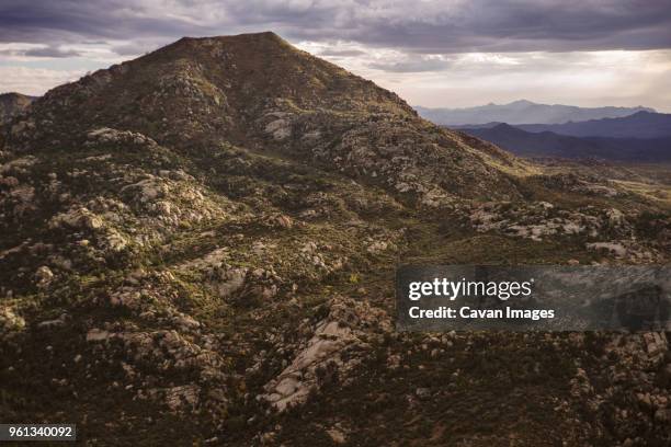 mountains against cloudy sky - prescott arizona stock pictures, royalty-free photos & images