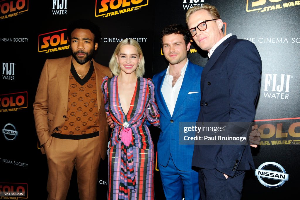 The Cinema Society With Nissan & FIJI Water Host A Screening Of "Solo: A Star Wars Story"