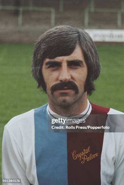 Scottish professional footballer and midfielder with Crystal Palace FC, Sam Goodwin posed on the pitch at Selhurst Park stadium in south London...