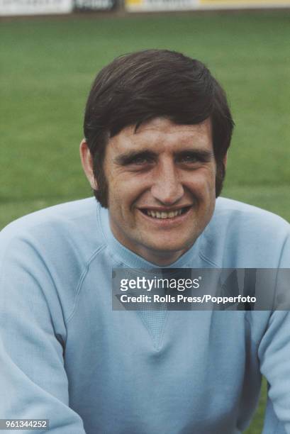 English professional footballer and goalkeeper with Crystal Palace FC, John Jackson posed on the pitch at Selhurst Park stadium in south London...