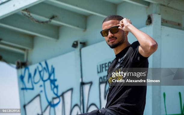 Jeremy Toljan of Borussia Dortmund at the Venice Beach during Borussia Dortmund's USA Training Camp in the United States on May 21, 2018 in Los...