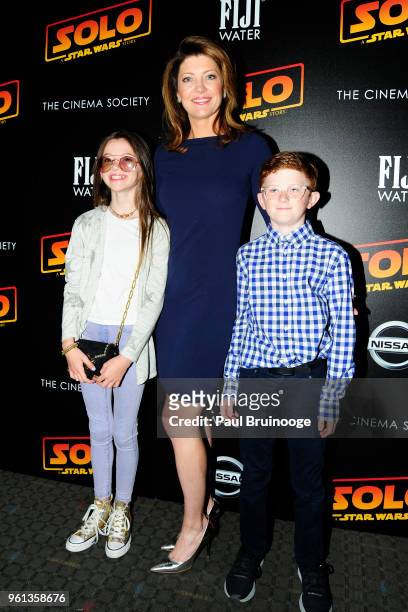 Norah O'Donnell attends The Cinema Society With Nissan & FIJI Water Host A Screening Of "Solo: A Star Wars Story" at SVA Theatre on May 21, 2018 in...