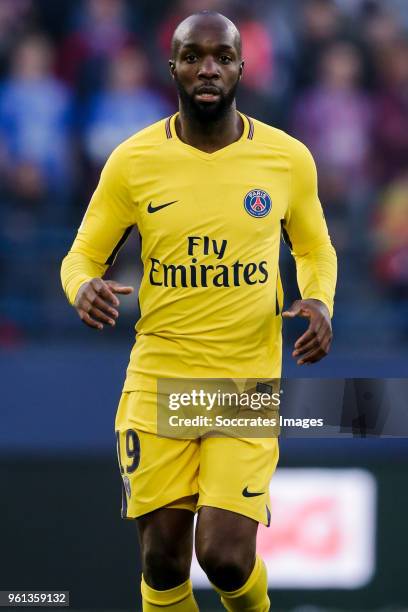 Lassana Diarra of Paris Saint Germain during the French League 1 match between Caen v Paris Saint Germain at the Stade Michel d Ornano on May 19,...