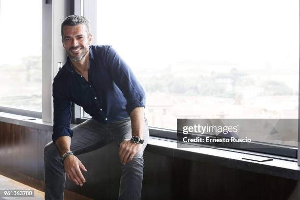 Actor Luca Argentero attends a photocall for 'Hotel Gagarin' at Hotel Eden on May 22, 2018 in Rome, Italy.