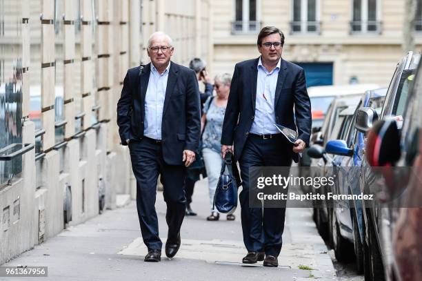 Vincent Volpe president of HAC during the LFP Disciplinary Committee after the incidents during the match Ajaccio and Le Havre on May 22, 2018 in...