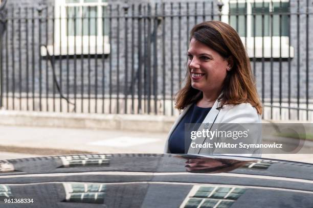 Minister of State for Immigration Caroline Nokes leaves after a Cabinet meeting at 10 Downing Street in central London. May 22, 2018 in London,...