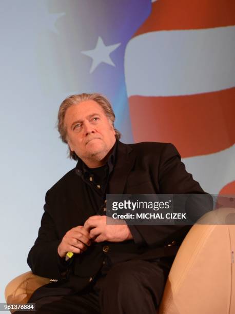 Steve Bannon, former strategic adviser to U.S. President Donald Trump and Lanny Davis, former special adviser in the White House and supporter of...