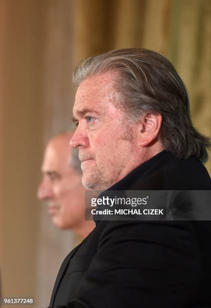 Steve Bannon , former strategic adviser to U.S. President Donald Trump and Lanny Davis, former special adviser in the White House and supporter of...