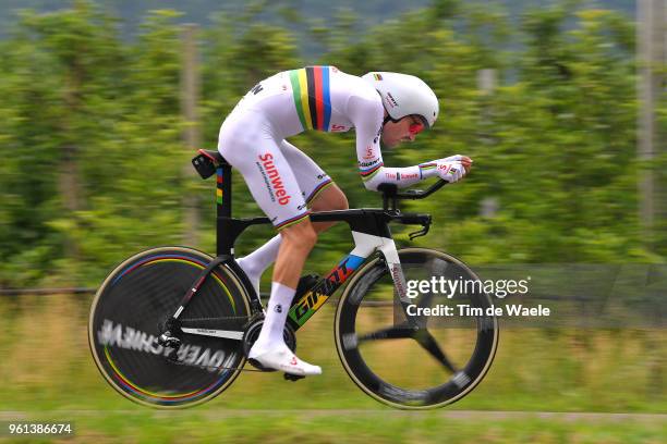 Tom Dumoulin of The Netherlands and Team Sunweb / during the 101st Tour of Italy 2018, Stage 16 a 34,2km Individual Time Trial stage from Trento to...