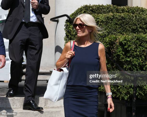 Gaby Roslin attending Dale Winton's Funeral at One Marylebone for Dale Winton's Funeral on May 22, 2018 in London, England.