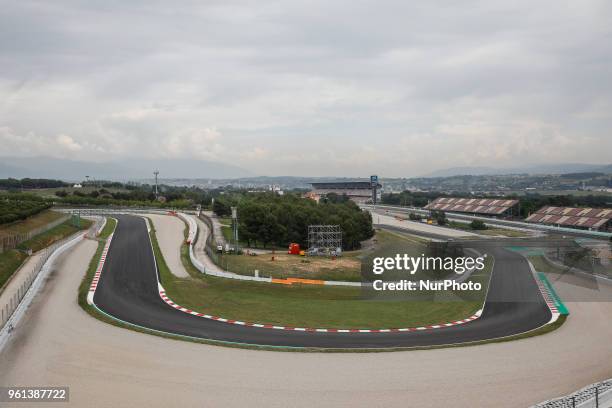 General view of Circuit de Barcelona - Catalunya during the Moto GP Tests at Circuit de Barcelona - Catalunya due to the new resurfaced of the...