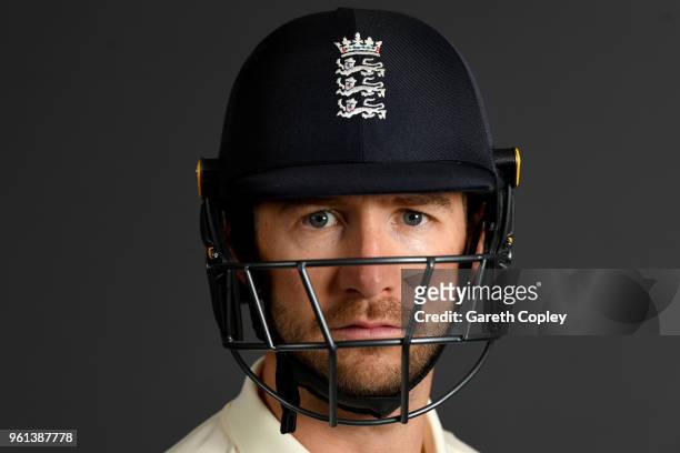 Mark Stoneman of England poses for a portrait at Lord's Cricket Ground on May 22, 2018 in London, England.