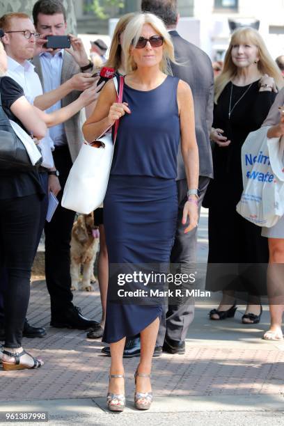 Gaby Roslin attending the funeral of Dale Winton at the Old Church No1 Marylebone road on May 22, 2018 in London, England.