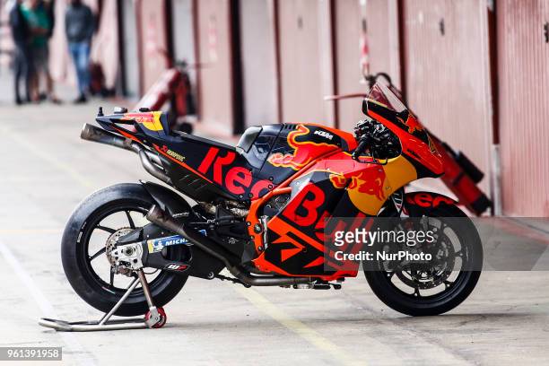 Pol Espargaro from Spain of Red Bull KTM Factory Racing action during the Moto GP Tests at Circuit de Barcelona - Catalunya due to the new resurfaced...