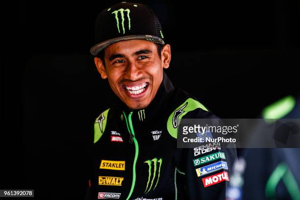 Hafizh Syahrin from Malaysia of Yamaha Monster Yamaha Tech portrait during the Moto GP Tests at Circuit de Barcelona - Catalunya due to the new...