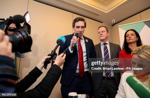 Ministger for Health Simon Harris speaking at an event organised by Women's Health in Ireland inviting all Oireachtas members who support the Yes...