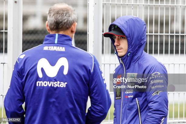 Maverick Vinales from Spain of Movistar Yamaha Moto GP portrait during the Moto GP Tests at Circuit de Barcelona - Catalunya due to the new...