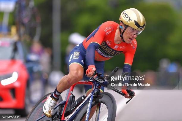 Domenico Pozzovivo of Italy and Team Bahrain-Merida / during the 101st Tour of Italy 2018, Stage 16 a 34,2km Individual Time Trial stage from Trento...