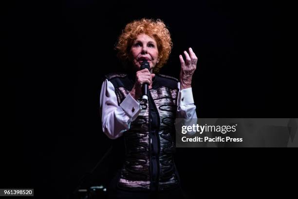 The Italian singer and song writer Ornella Vanoni performing live on stage at the Teatro Colosseo in Torino for her "La Mia Storia" tour 2018.