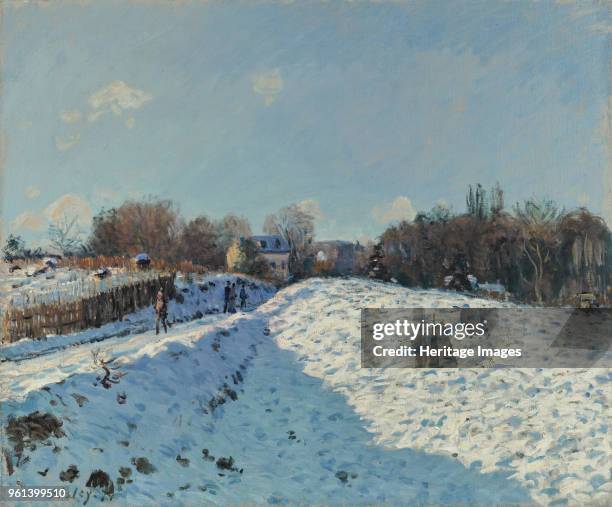 La neige à Louveciennes, 1874. Private Collection.