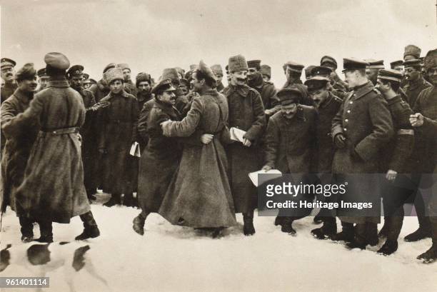 March 3, 1918 on the eastern front of the First World War, 1918. Found in the Collection of Russian State Historical Library, Moscow.