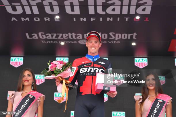 Podium / Rohan Dennis of Australia and BMC Racing Team / Celebration / during the 101st Tour of Italy 2018, Stage 16 a 34,2km Individual Time Trial...