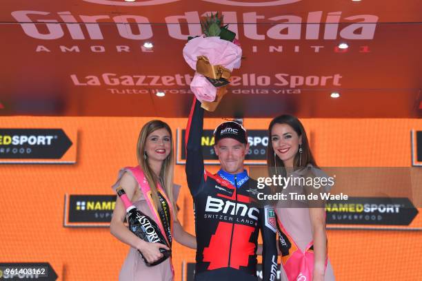 Podium / Rohan Dennis of Australia and BMC Racing Team / Celebration / during the 101st Tour of Italy 2018, Stage 16 a 34,2km Individual Time Trial...