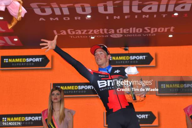 Podium / Rohan Dennis of Australia and BMC Racing Team / Celebration / during the 101st Tour of Italy 2018, Stage 16 a 34,2km Individual Time Trial...