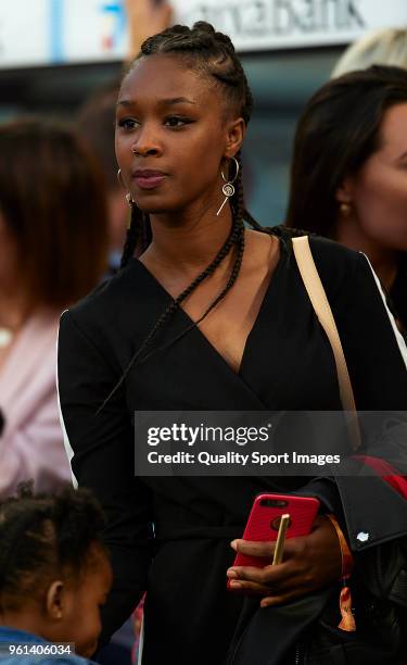 Marlene Alvarenga wife of Nelson Semedo attends the La Liga match between Barcelona and Real Sociedad at Camp Nou on May 20, 2018 in Barcelona, Spain.