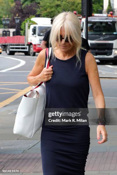 Gaby Roslin attending the Memorial service for Dale Winton at the Old Church No1 Marylebone road on May 22, 2018 in London, England.