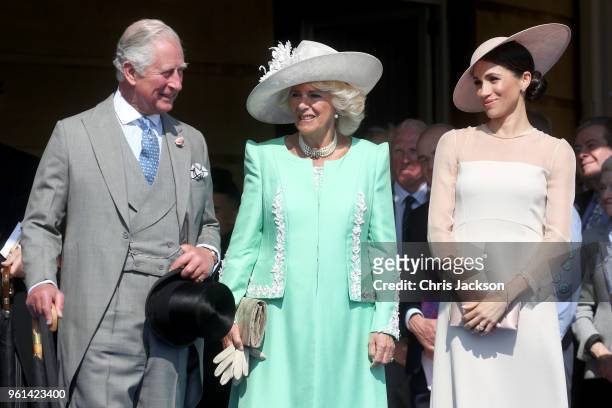 Prince Charles, Prince of Wales, Camilla, Duchess of Cornwall and Meghan, Duchess of Sussex attend The Prince of Wales' 70th Birthday Patronage...