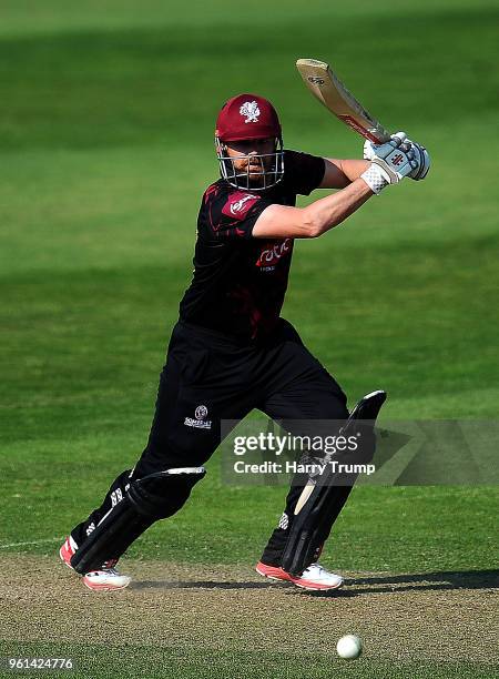 James Hildreth of Somerset bats during the Royal London One-Day Cup match between Somerset and Sussex at The Cooper Associates County Ground on May...